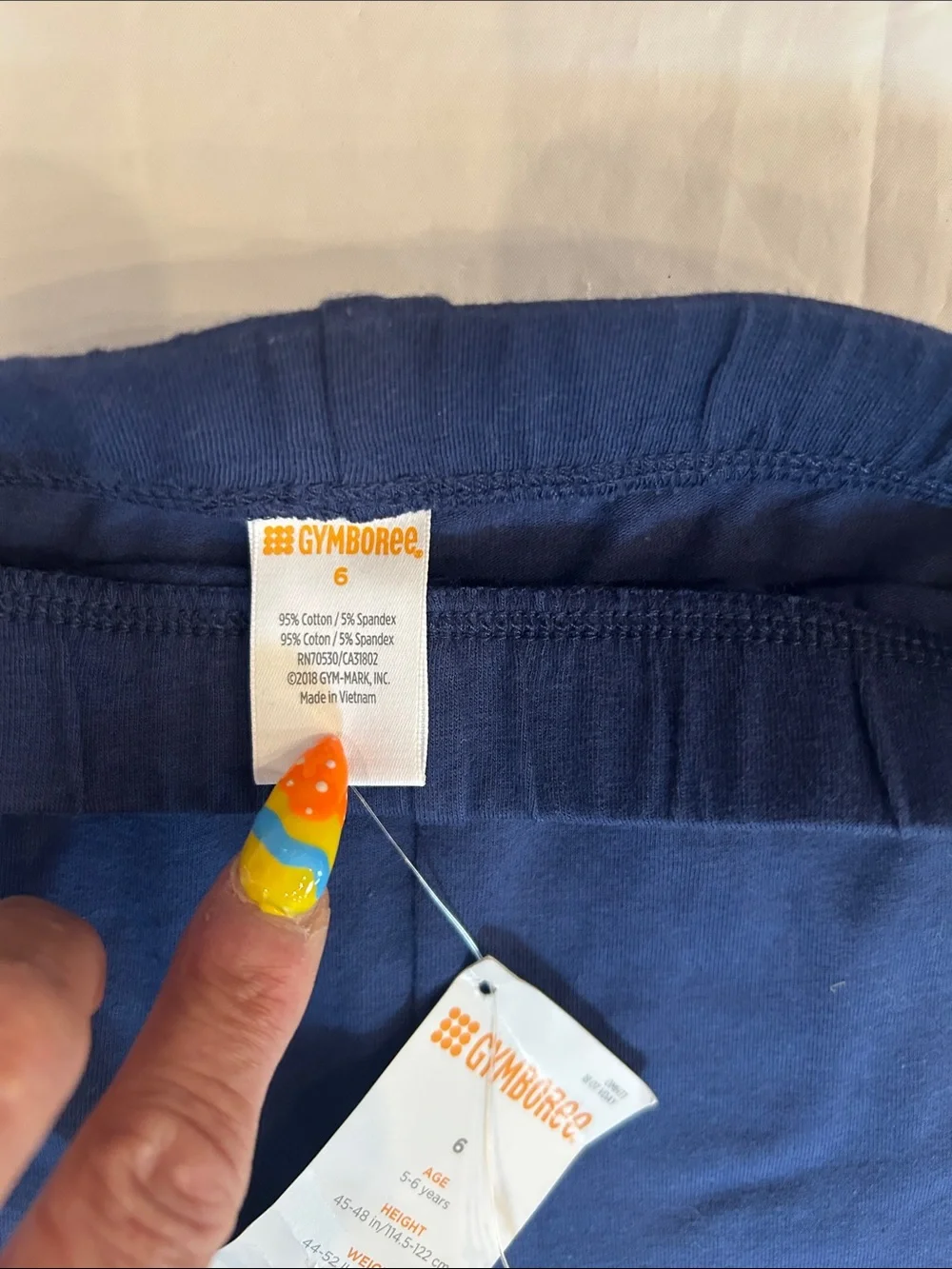 Gymboree Navy Blue Cotton Stretch Kids Shorts - 2 Pack